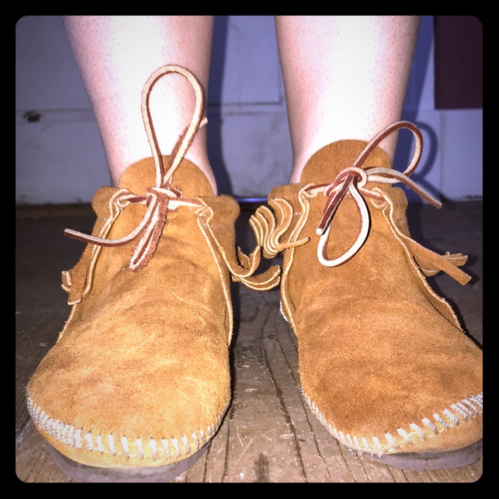 Tan Moccasins